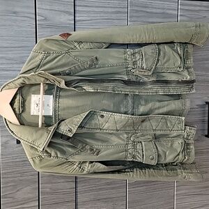Hollister Olive Utility Jacket